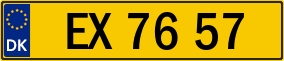 Trailer License Plate